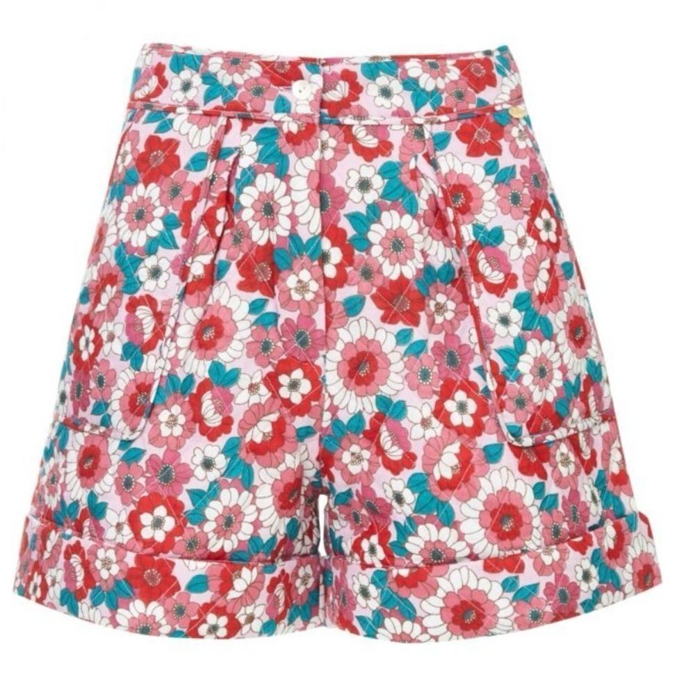 ANTIK BATIK Blossom Quilted Shorts Red Size Small - Picture 5 of 8